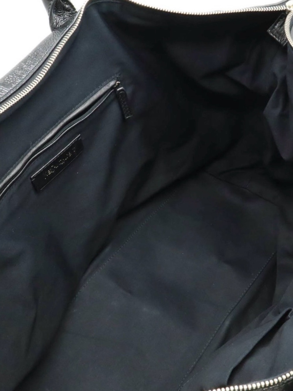 YSL Easy Boston Patent Leather Enamel Black Bag - Picture 13 of 14